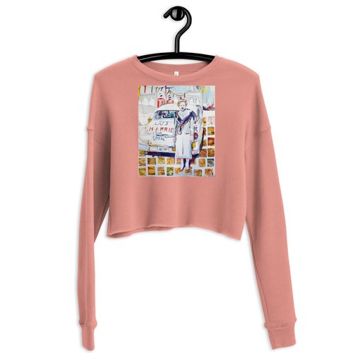 Vintage Newlywed Crop Sweatshirt