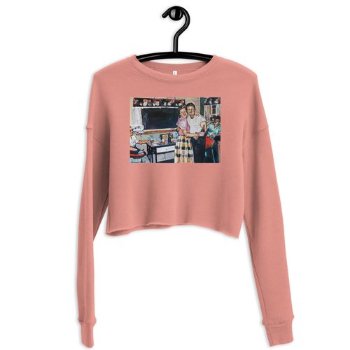 Vintage Friday Night Crop Sweatshirt