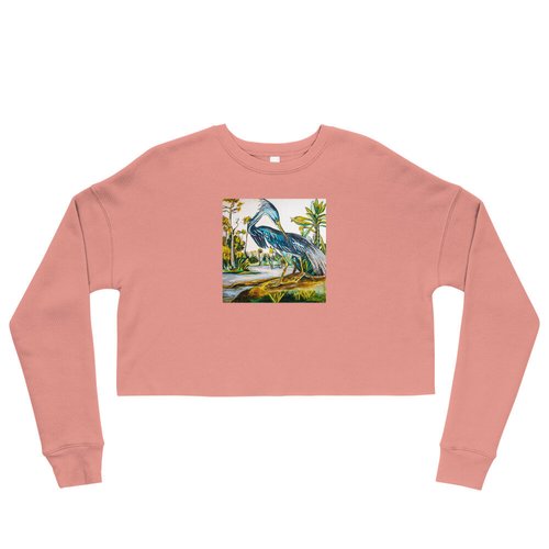 Blue Heron (Dark) Crop Sweatshirt