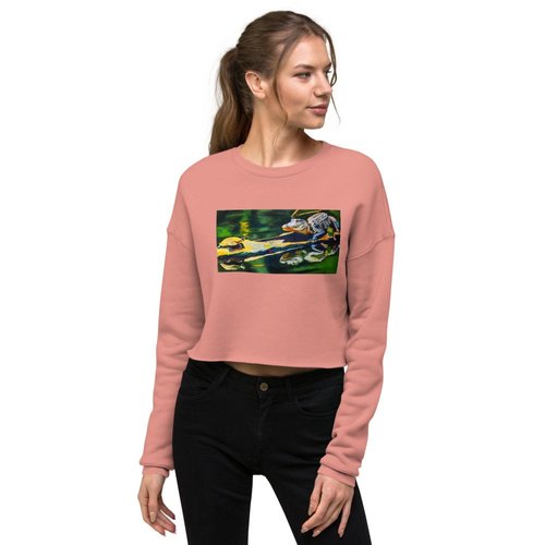 Turtle & Gator Crop Sweatshirt