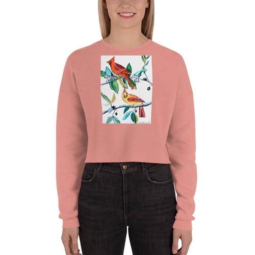 Lucy's Cardinals Crop Sweatshirt