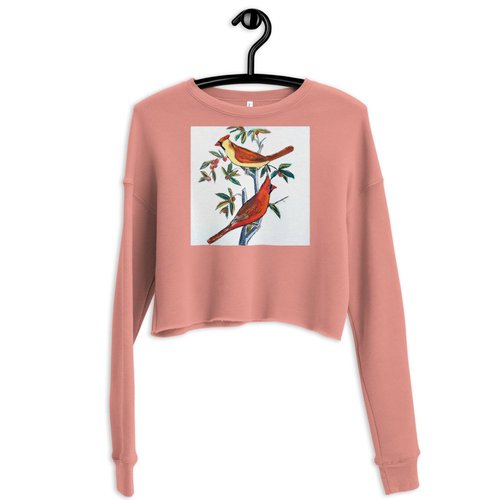 He & She Cardinals Crop Sweatshirt