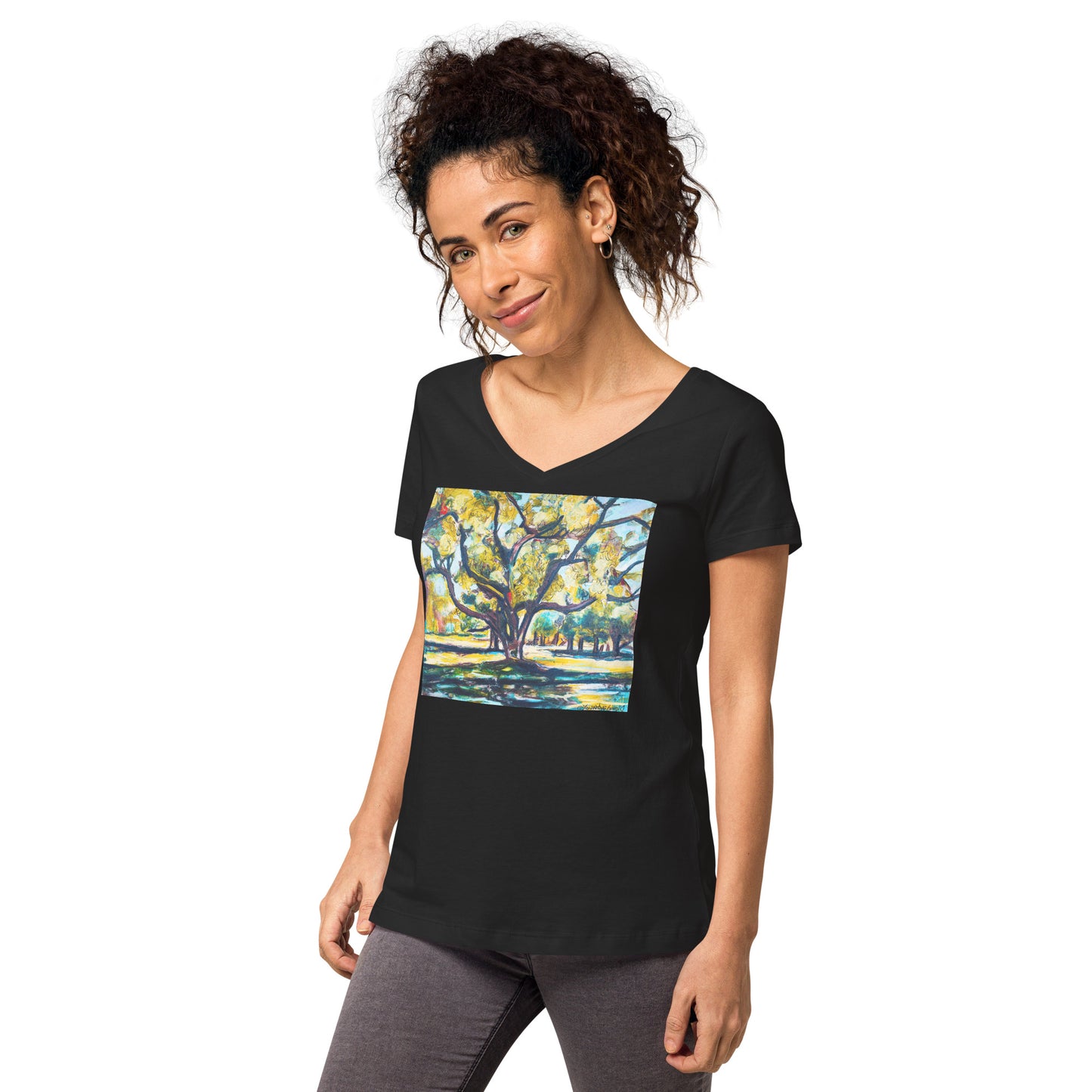 Tree of Life Women’s fitted v-neck t-shirt