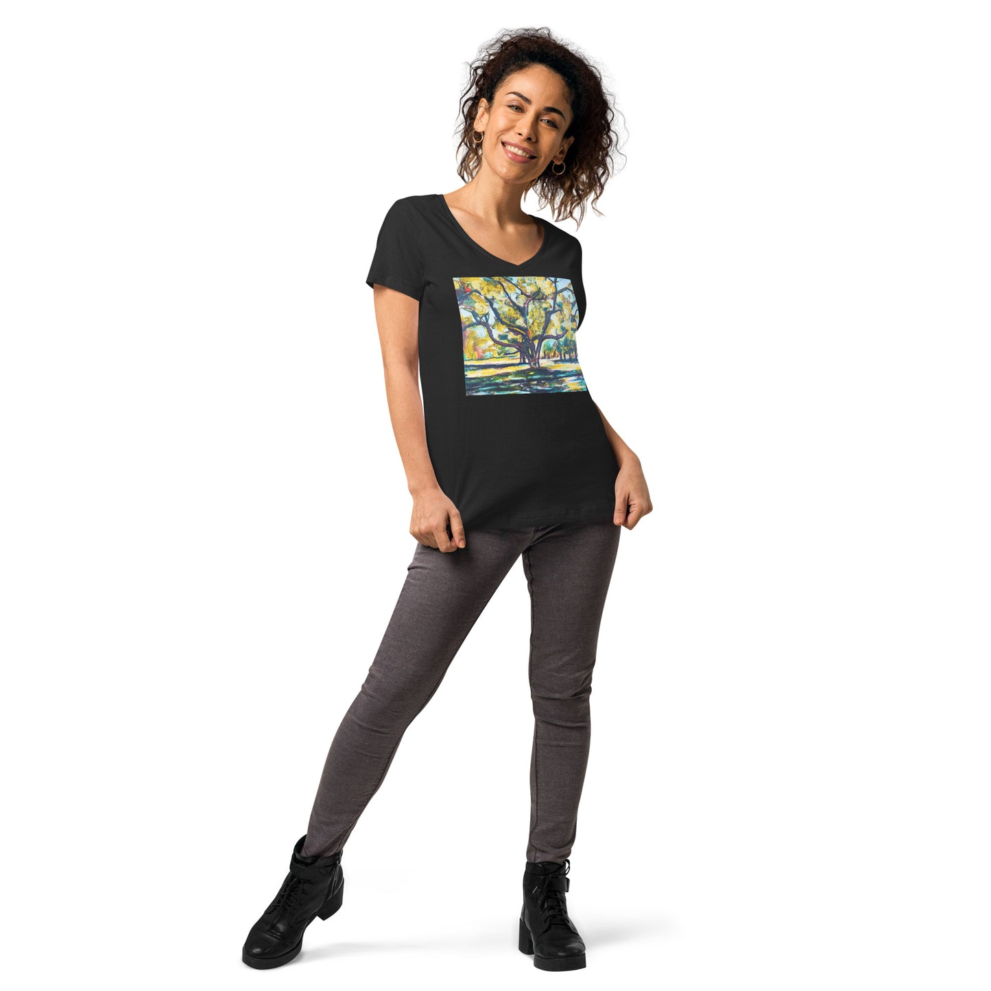 Tree of Life Women’s fitted v-neck t-shirt