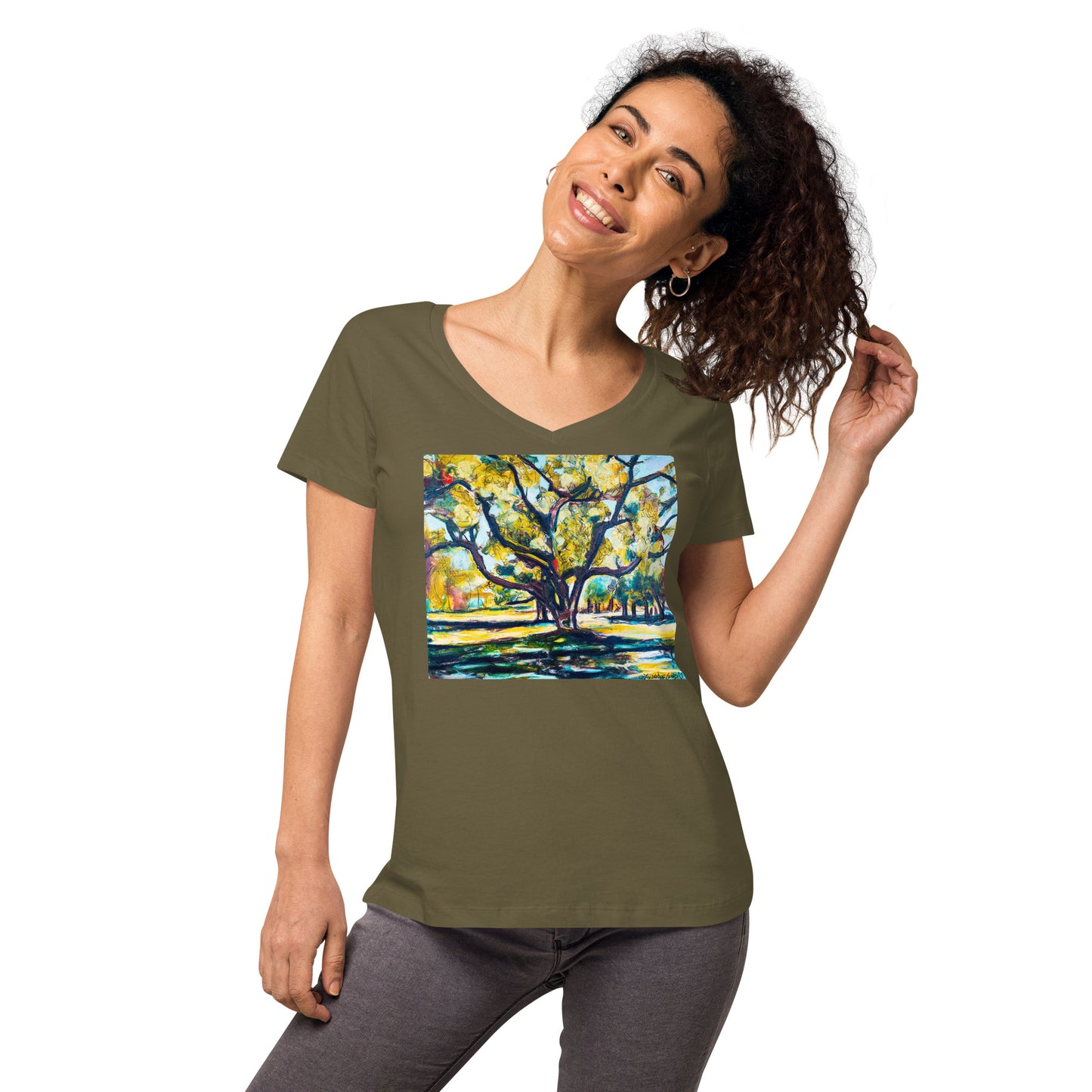 Tree of Life Women’s fitted v-neck t-shirt