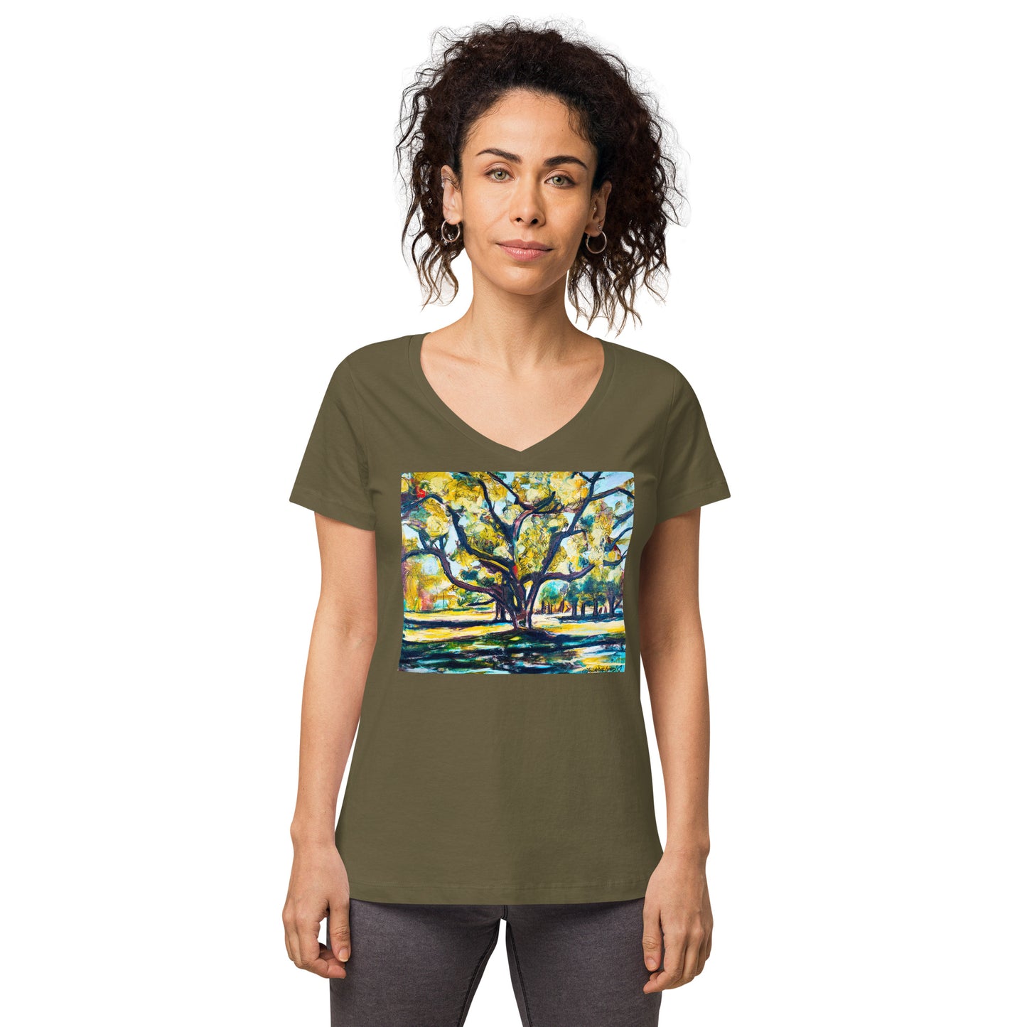 Tree of Life Women’s fitted v-neck t-shirt