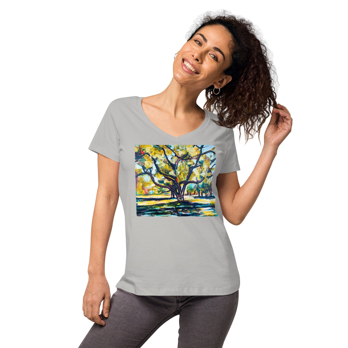 Tree of Life Women’s fitted v-neck t-shirt