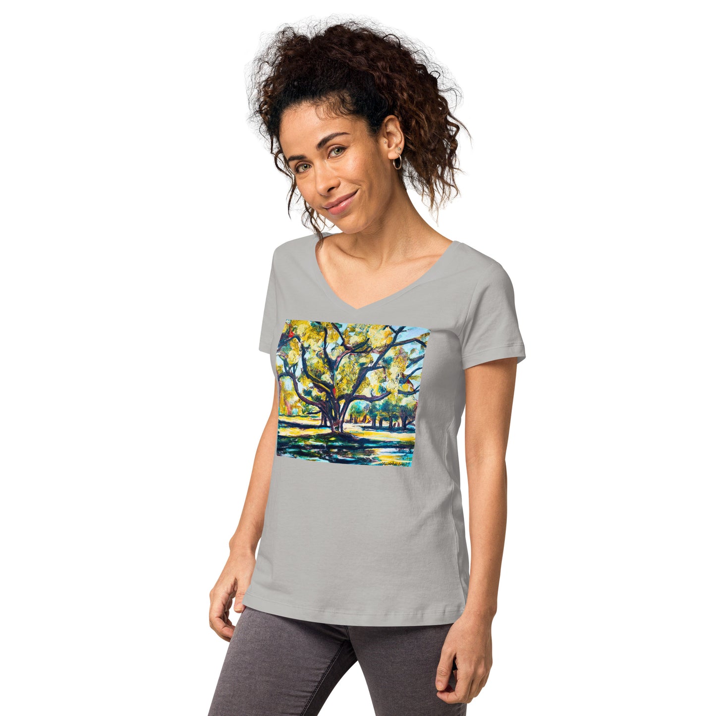 Tree of Life Women’s fitted v-neck t-shirt