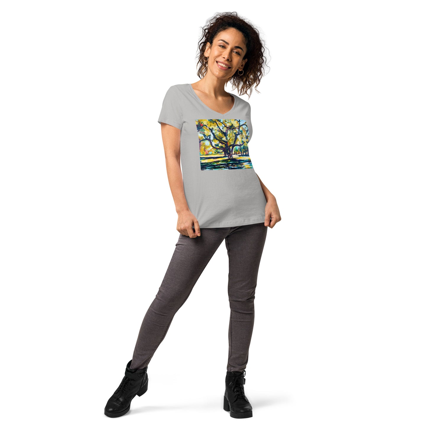 Tree of Life Women’s fitted v-neck t-shirt