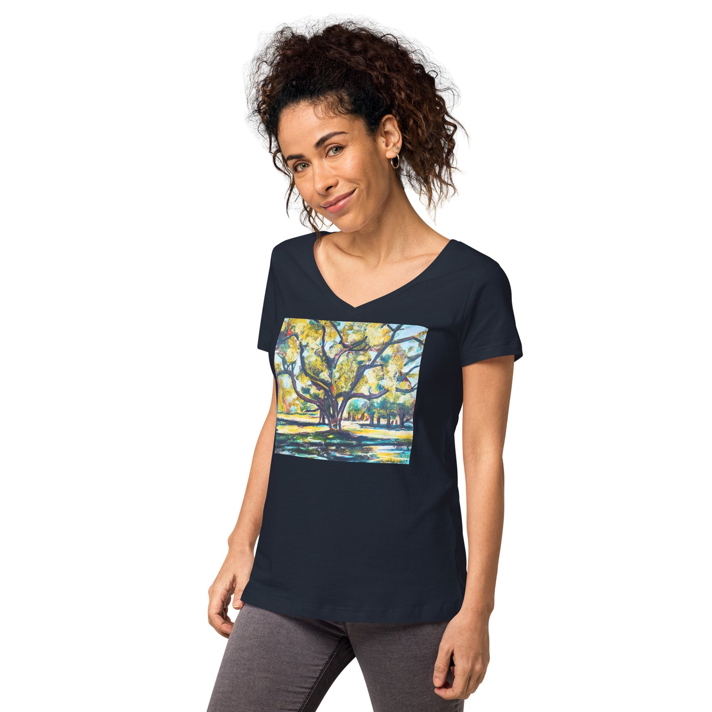 Tree of Life Women’s fitted v-neck t-shirt