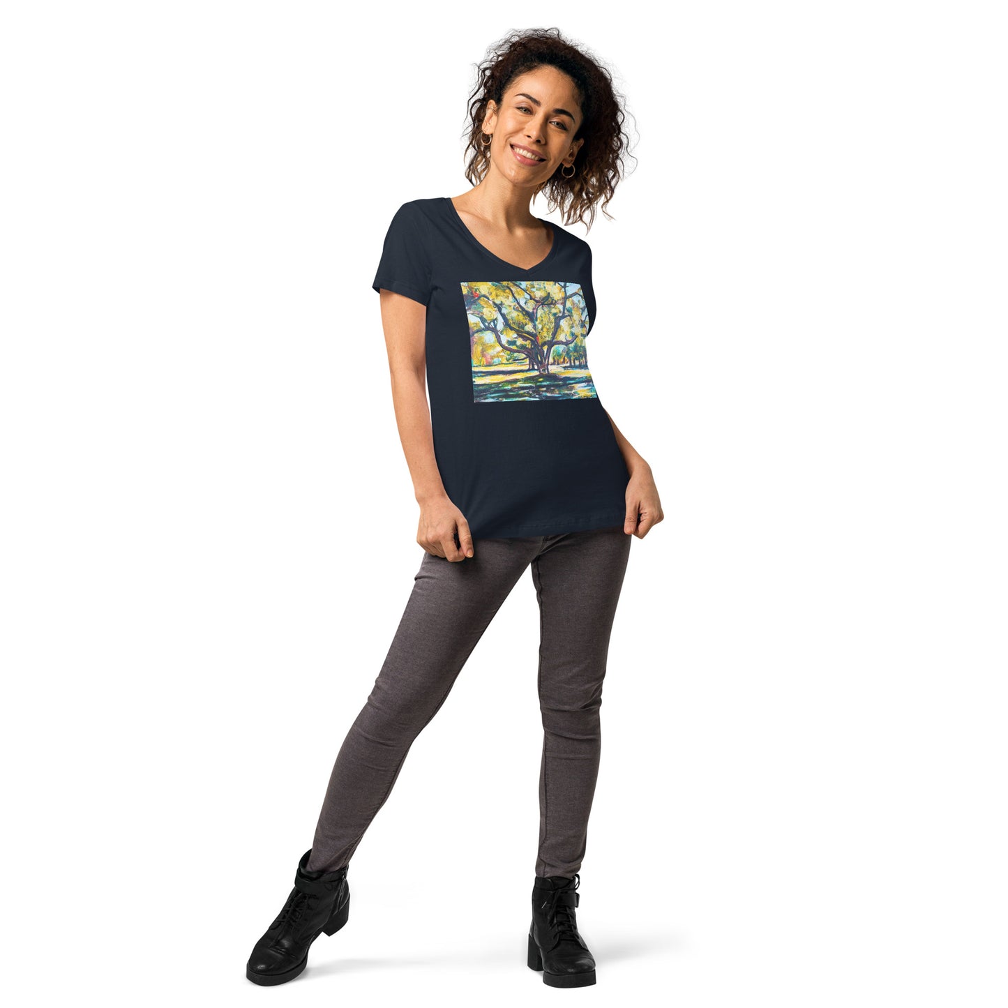 Tree of Life Women’s fitted v-neck t-shirt