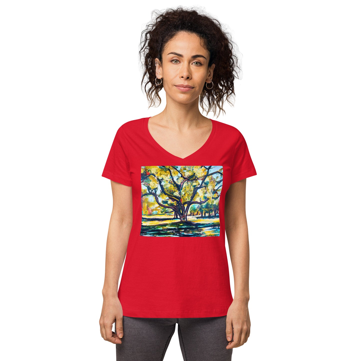 Tree of Life Women’s fitted v-neck t-shirt