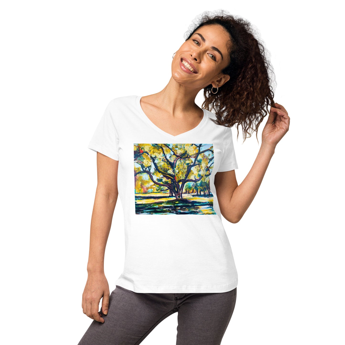 Tree of Life Women’s fitted v-neck t-shirt
