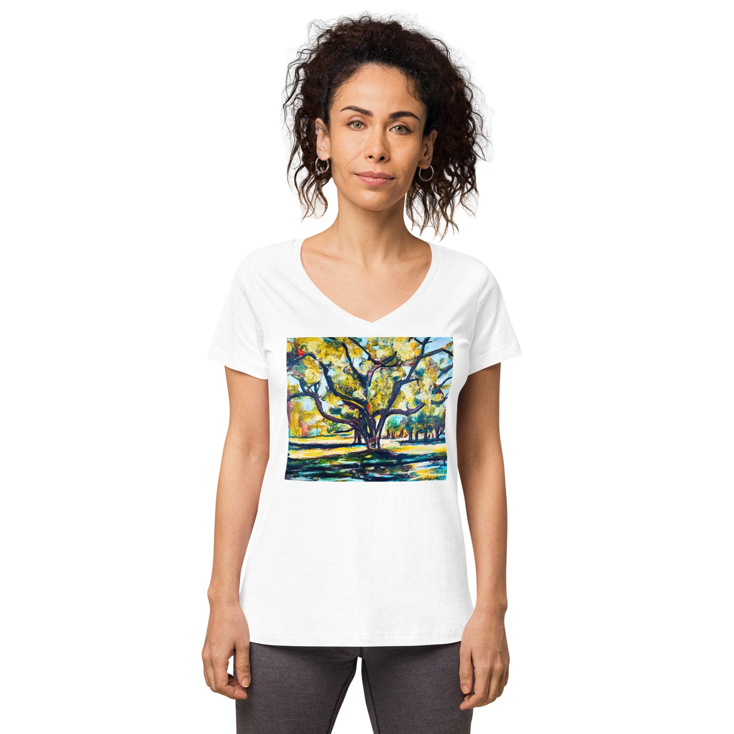 Tree of Life Women’s fitted v-neck t-shirt