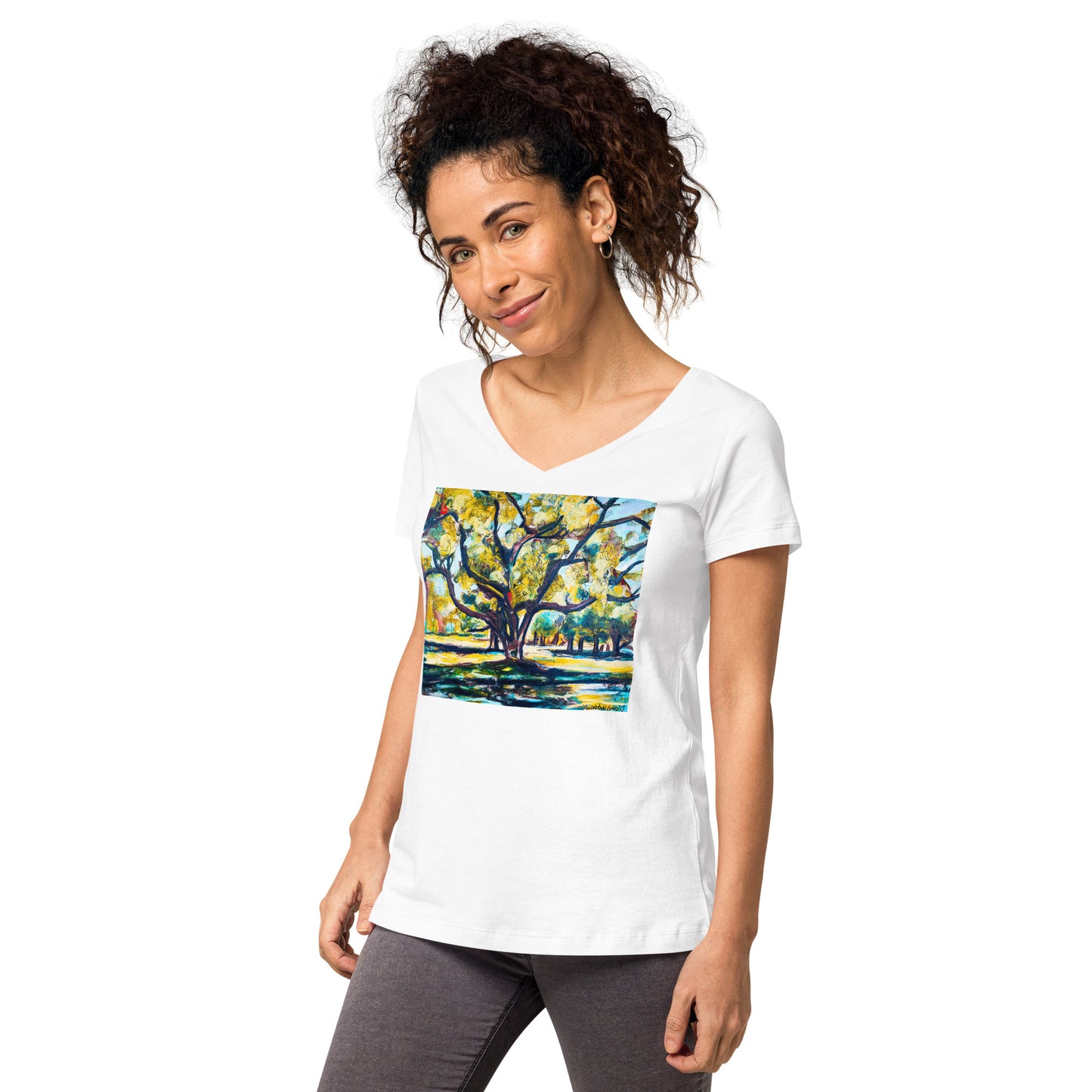 Tree of Life Women’s fitted v-neck t-shirt