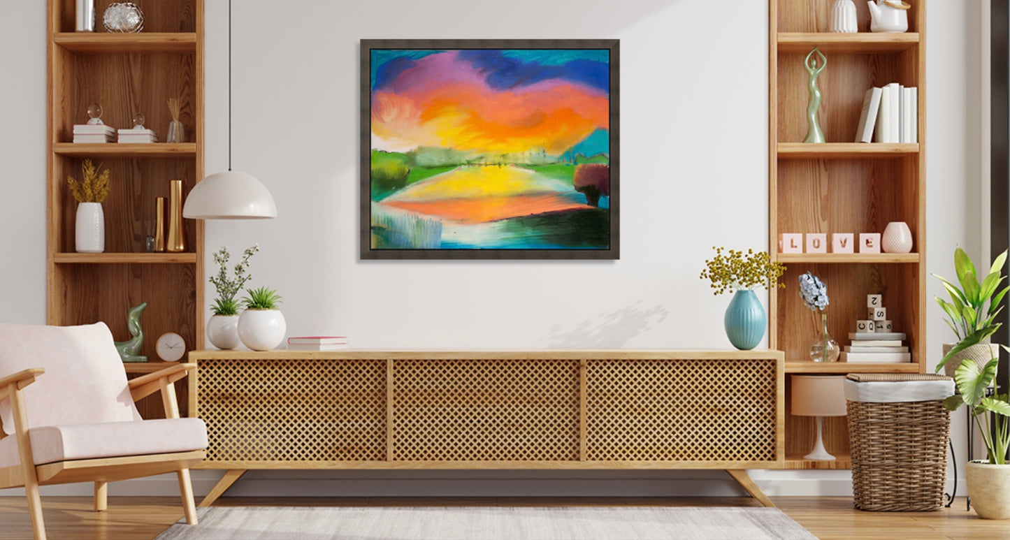 Sunrise in Open Field