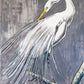 White Heron out on a Limb (30x36”) Giclee printed canvas with truffle floating frame