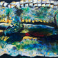 Gator Reflections (60x20”) Giclee on Canvas with Charcoal Floating Frame