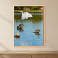 “God Winks at the Levee” Wildlife Photography Wood Print