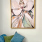 "Soft Neutral Magnolia" Solid Gold Floating Frame (36x48")