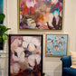 Bold Louisiana Cotton (36x48”)with 3” Pewter Floating Frame
