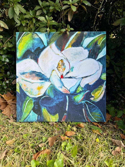 Teal Magnolia (16x16”) | 20% off | SOLD OUT ‼️
