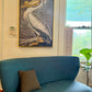 White Pelican (48x31”) Giclee on Canvas with Gold Floating Frame