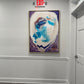 Oyster with Splash (36 x 48") giclee on canvas with Natural Wood Floating Frame