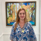 "Golden Bayou with Birds" (42x33”) giclee on canvas with Truffle Floating Frame