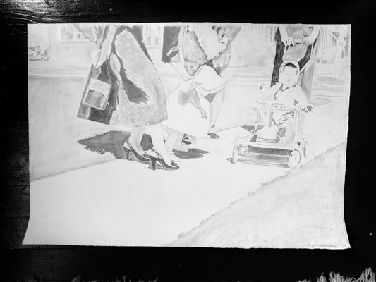 “Women on Sidewalk” (2009) SOLD‼️