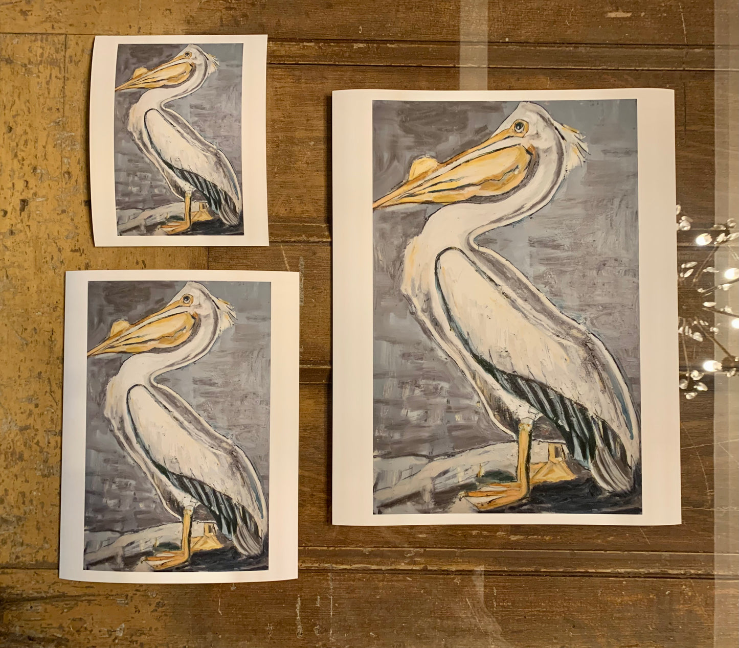 White Pelican Reproduction on 100% cotton paper