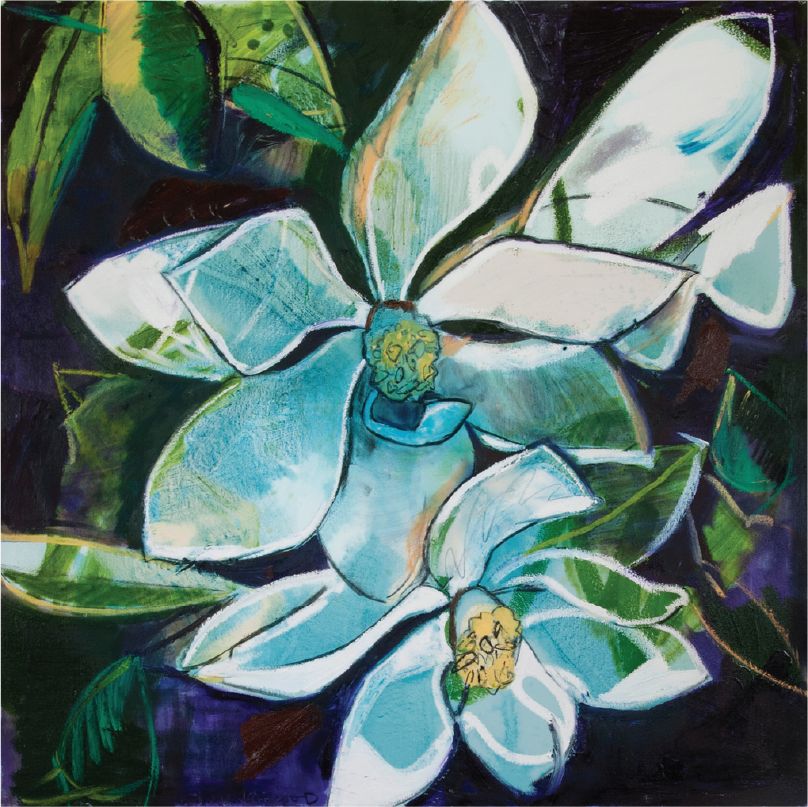 Magnolia at Night (36x36”)