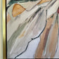 "Soft Neutral Magnolia" Solid Gold Floating Frame (36x48")