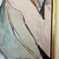 "Soft Neutral Magnolia" Solid Gold Floating Frame (36x48")
