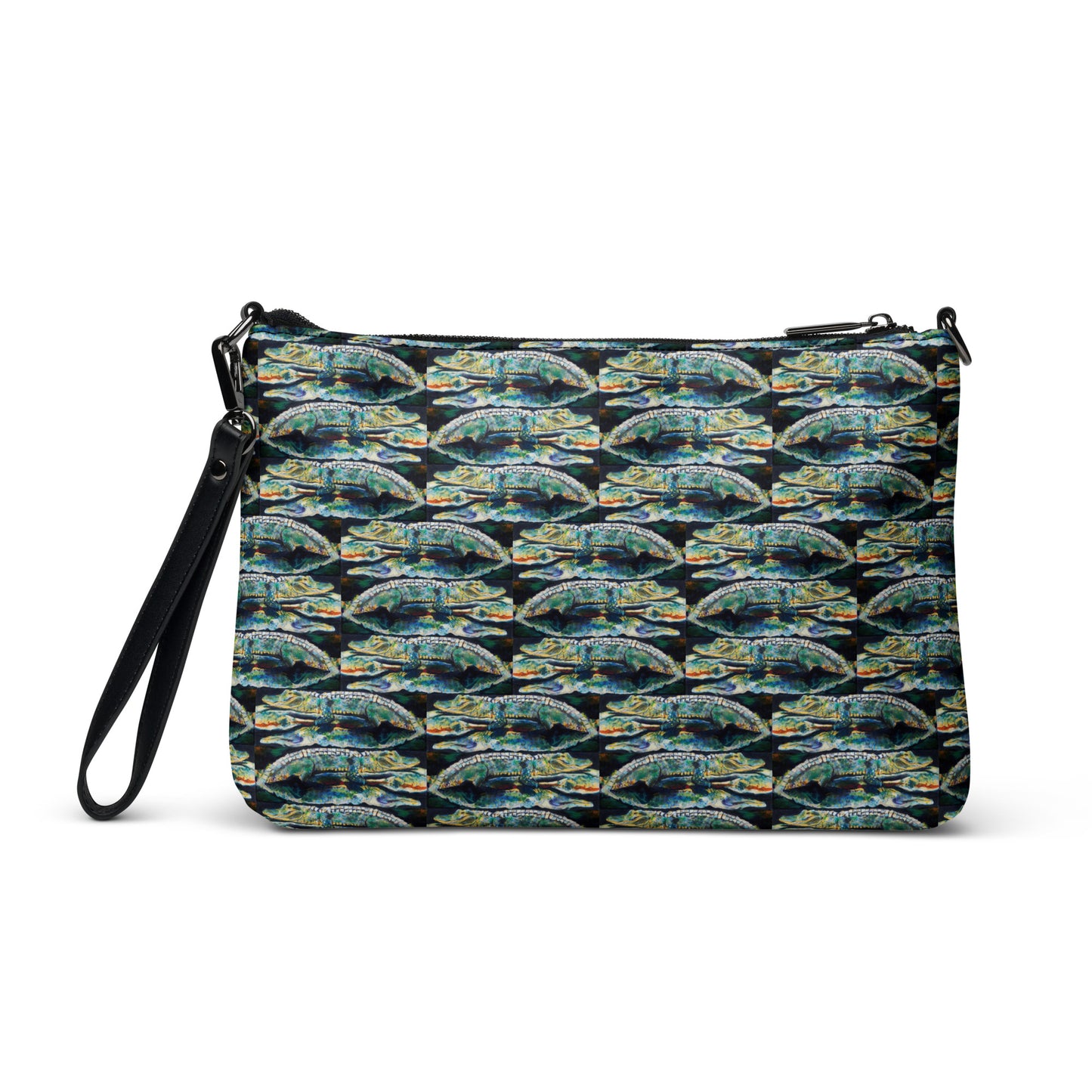 Psychedelic Gator Reflections Crossbody bag