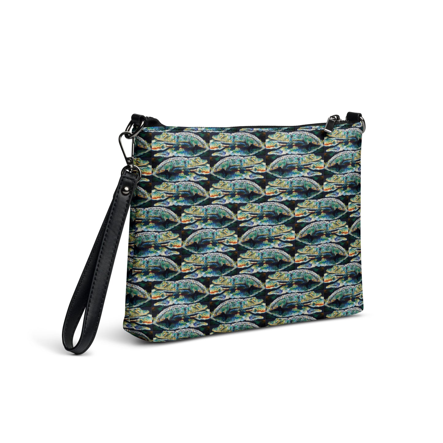 Psychedelic Gator Reflections Crossbody bag