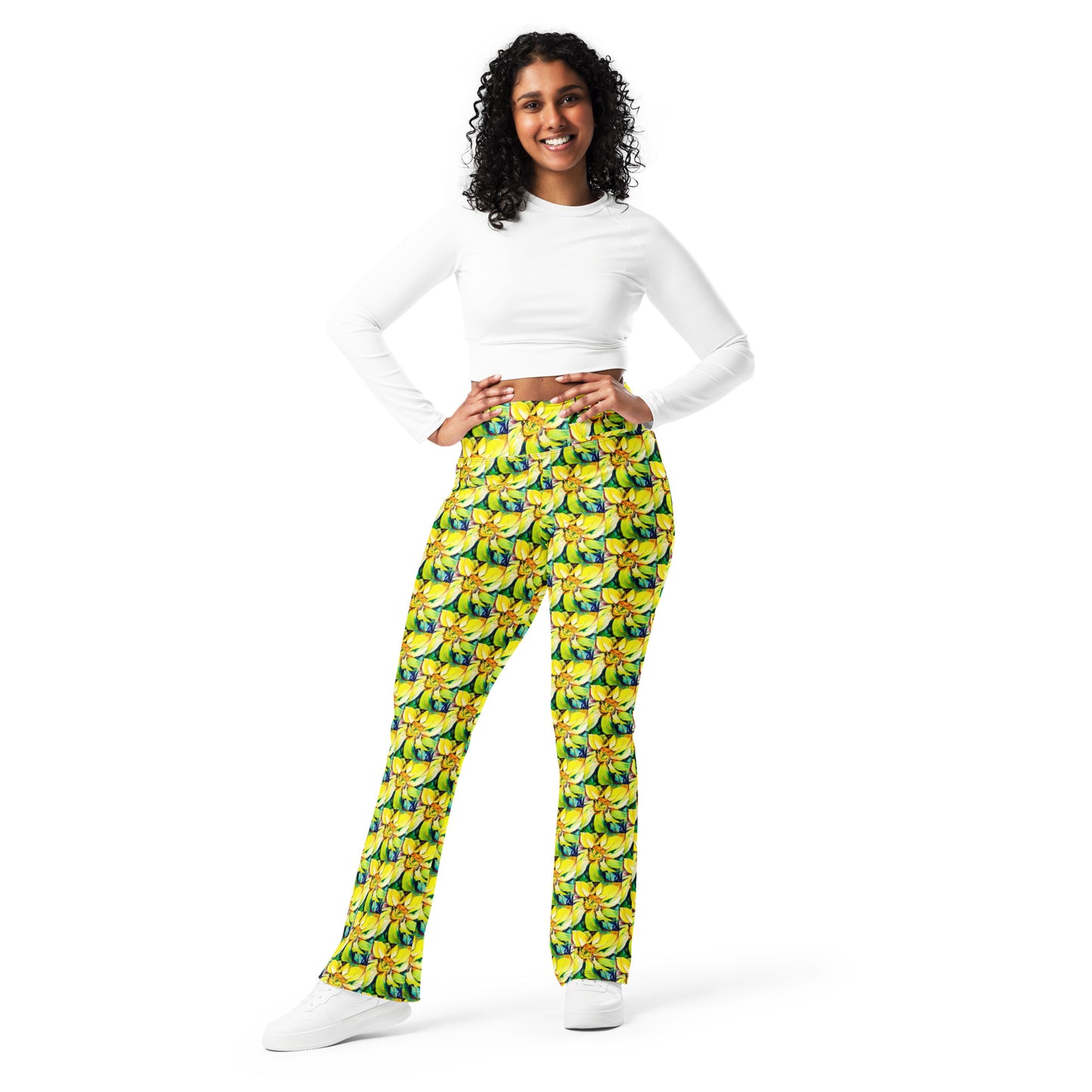 Bosco Sunflower Flare leggings