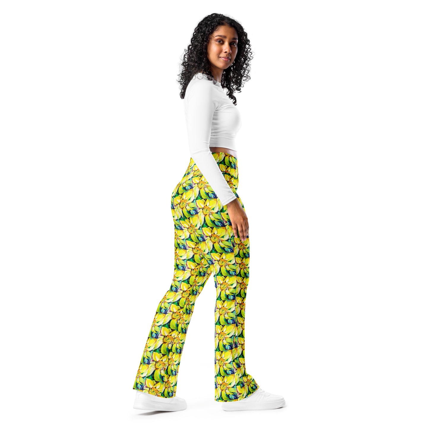 Bosco Sunflower Flare leggings