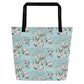 Gracious Cotton All-Over Print Large Tote Bag