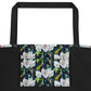 Magnolia and the Painted Bunting All-Over Print Large Tote Bag