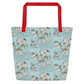 Gracious Cotton All-Over Print Large Tote Bag