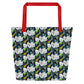 Magnolia and the Painted Bunting All-Over Print Large Tote Bag