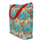 Hummingbirds and Hibiscus All-Over Print Large Tote Bag