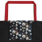 Cotton at Night All-Over Print Large Tote Bag