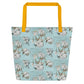 Gracious Cotton All-Over Print Large Tote Bag