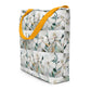 Neutral Magnolia All-Over Print Large Tote Bag