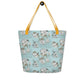 Gracious Cotton All-Over Print Large Tote Bag