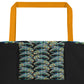 Psychedelic Gator Reflection All-Over Print Large Tote Bag