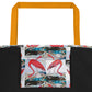 Flamingo Tango All-Over Print Large Tote Bag