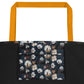 Cotton at Night All-Over Print Large Tote Bag